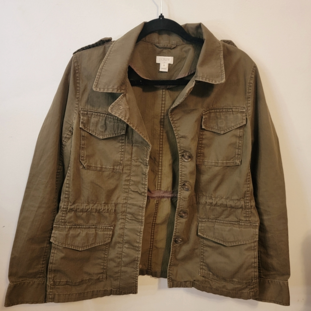 J Crew womens safari jacket size Medium